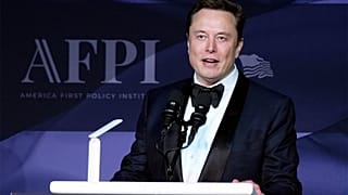 Elon Musk durante uma gala do America First Policy Institute em novembro passado.
