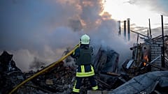 Dégâts après une frappe russe sur Odessa, Ukraine, 17 novembre 2024.