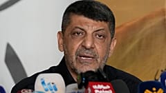 Архив: главный представитель "Хезболлах" Мохаммед Афиф выступает на пресс-конференции в южном пригороде Бейрута, Ливан, 11 ноября 2024 г.