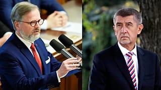A jelenlegi és a volt cseh miniszterelnök