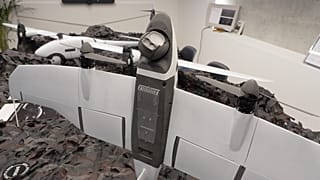 Dron z systemami kwantowymi.