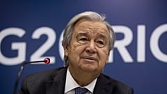 BM Genel Sekreteri António Guterres, Rio de Janeiro'da G20 Liderler Zirvesi'nin açılışından bir gün önce düzenlenen basın toplantısında, 17 Kasım 2024