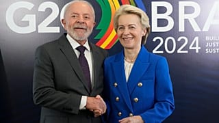 Lula da Silva y Ursula von der Leyen.