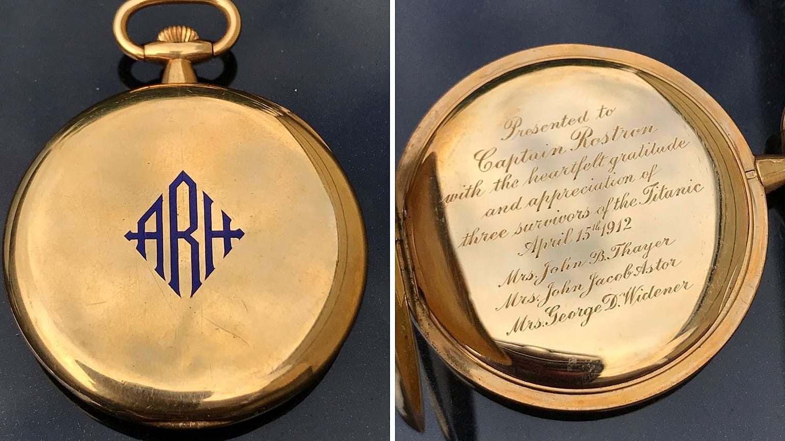 Une montre de poche en or offerte au capitaine qui a sauvé les survivants du Titanic se vend à un prix record 