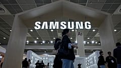 Seul'daki COEX kongre merkezinde düzenlenen 2024 Yarı İletken Fuarı sırasında Samsung Electronics standı, 23 Ekim 2024