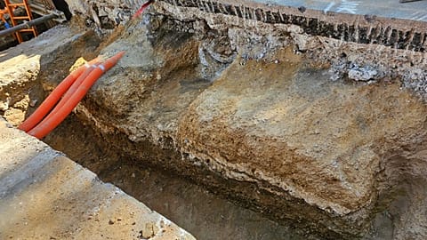 2,000-year-old Roman road revealed directly under Old Kent Road in London