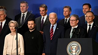 رهبران اروپایی در کنار بایدن و زلنسکی
