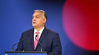 Hungary's Prime Minister Viktor Orban speaks during a press conference in Budapest , Hungary, Thursday, Nov. 7, 2024.