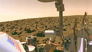 NASA'nın Viking 2 misyonu Mars yüzeyinde (Görsel kaynağı: NASA/JPL)
