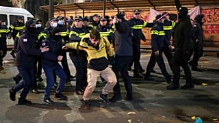 Gürcistan'da hükümet karşıtı protestolar, Tiflis, 19 Kasım 2024.