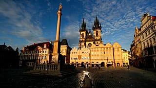 Photo d'archives : La place de la Vieille Ville à Prague, en République tchèque, le 29 mars 2021.