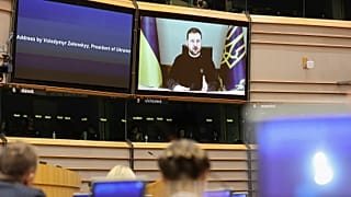 Владимир Зеленский выступил перед Европарламентом по видеосвязи.