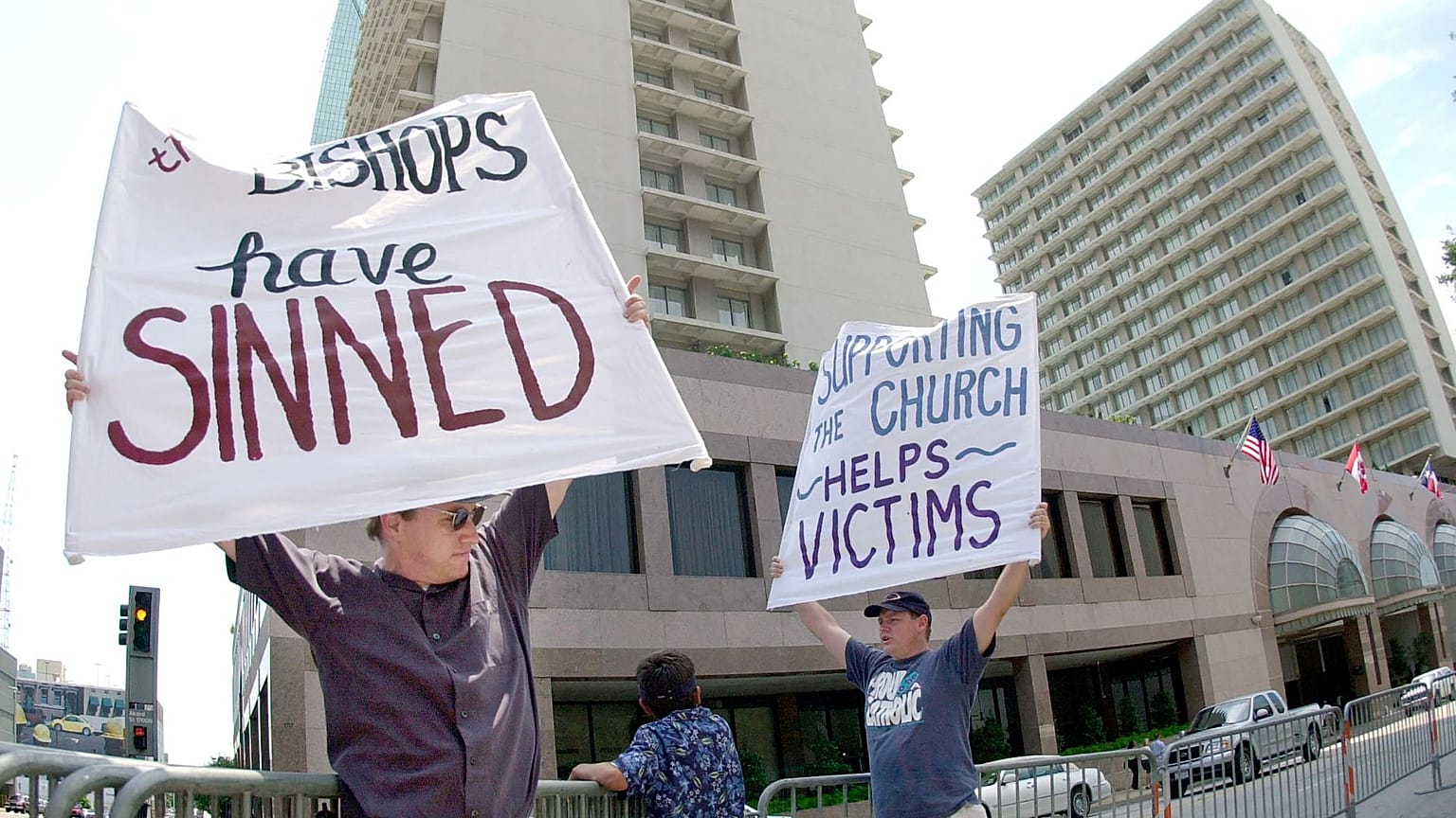 Protesta en Estados Unidos contra los abusos en la Iglesia.