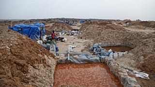 صورة من الأرشيف: تظهر هذه الصورة التي التقطت يوم الاثنين 22 يناير/كانون الثاني 2020 حفريات منجم الذهب في كيدال، مالي.