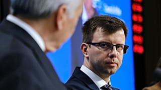 János Bóka, Hungary's EU affairs minister, attended a meeting in Brussels on Tuesday.