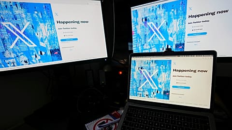 The X social media platform, bought by Elon Musk in 2022