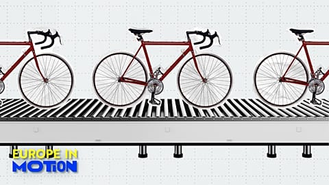 Que países da UE registaram o maior declínio na produção de bicicletas? 
