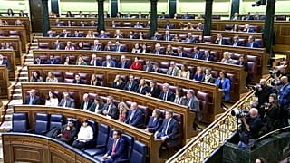 La ministre espagnole de la Transition écologique Teresa Ribera s'exprime devant le Parlement espagnol le mercredi 20 novembre 2024