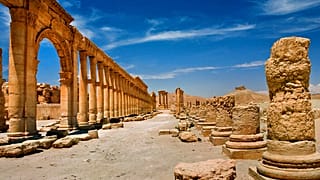 صورة غير مؤرخة نشرتها وكالة الأنباء السورية الرسمية سانا تظهر موقع مدينة تدمر الأثرية في سوريا