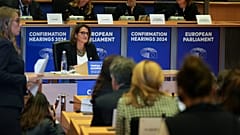 Teresa Ribera en su audiencia de confirmación en la UE