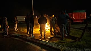 Tractorada cerca del puerto de Burdeos