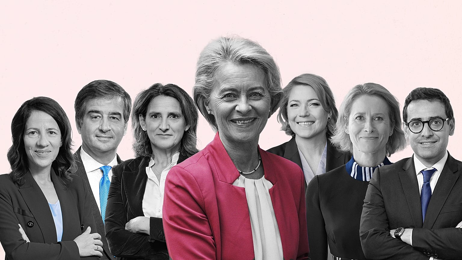 Une partie de la nouvelle Commission européenne d'Ursula von der Leyen.