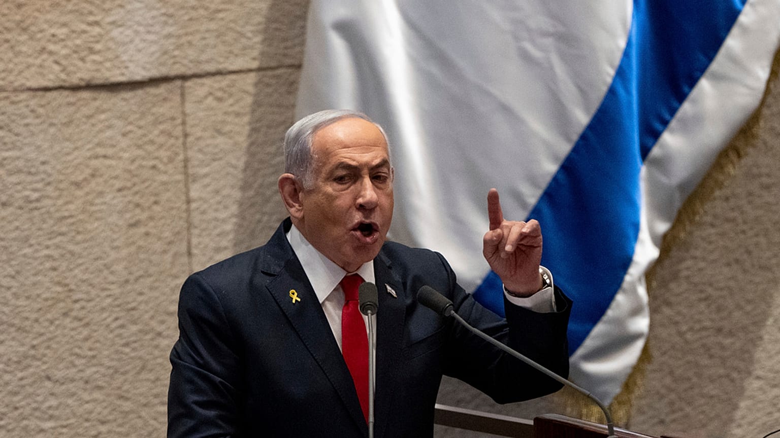 Netanjahu im Knesset