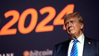 Donald Trump en la conferencia Bitcoin 2024 en julio