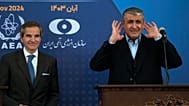 رافائل گرسی رئیس آژانس بین‌المللی انرژی اتمی و محمد سلامی رئیس سازمان انرژی اتمی ایران