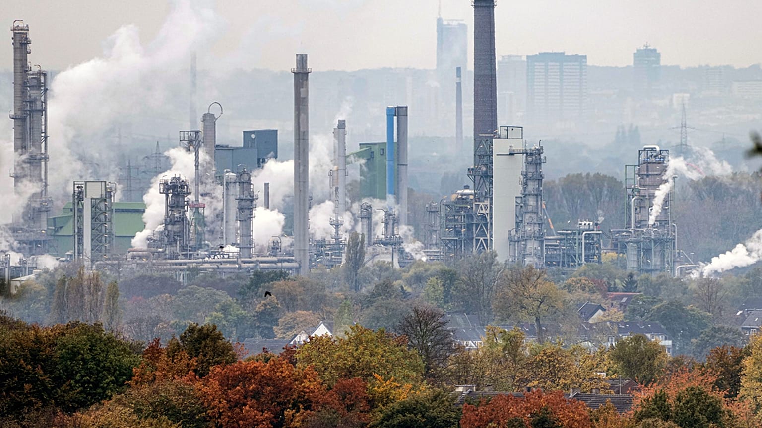 Refinaria da BP em Gelsenkirchen, na Alemanha.
