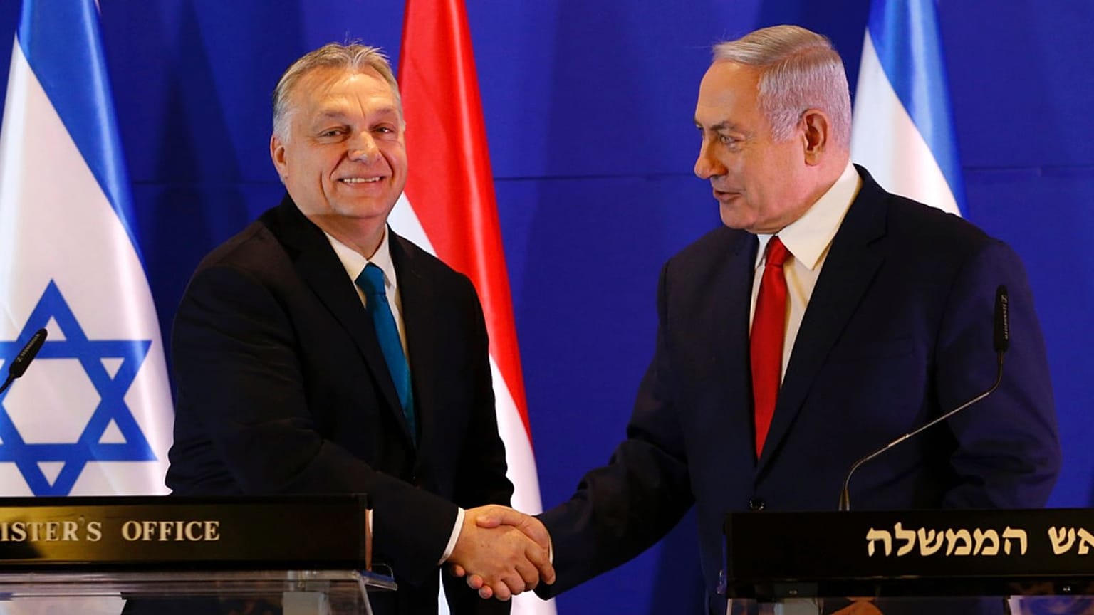 نخست‌وزیران اسرائیل و مجارستان