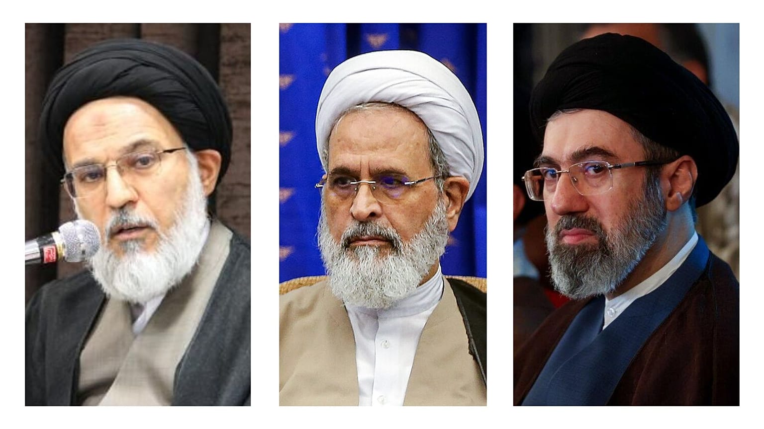 مجتبی خامنه‌ای، علیرضا اعرافی و محمدمهدی میرباقری