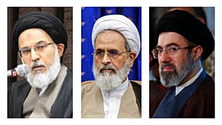 مجتبی خامنه‌ای، علیرضا اعرافی و محمدمهدی میرباقری