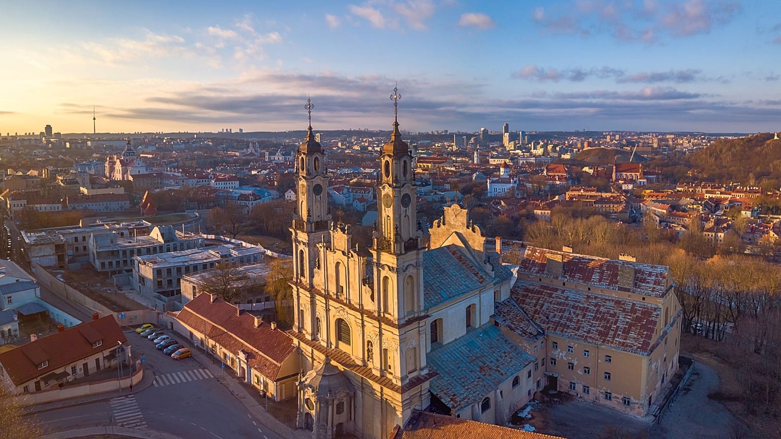 Vista aérea de Vilnius, la capital de Lituania