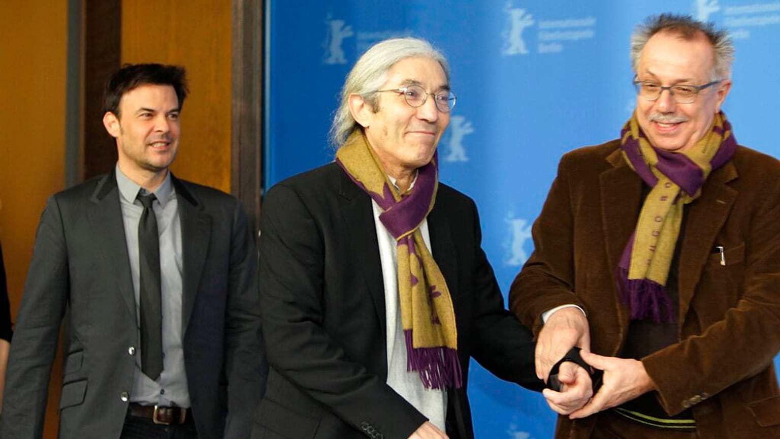 صورة للكاتب الجزائري الفرنسي بوعلام صنصال في الدورة الثانية والستين من مهرجان برلين السينمائي الدولي، في برلين، الخميس 9 فبراير/شباط 2012