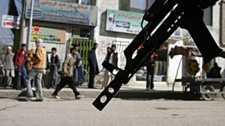 Afganistan'da bir güvenlik noktası (arşiv) 