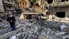 Edificio distrutto a Beirut