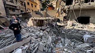 Edificio distrutto a Beirut
