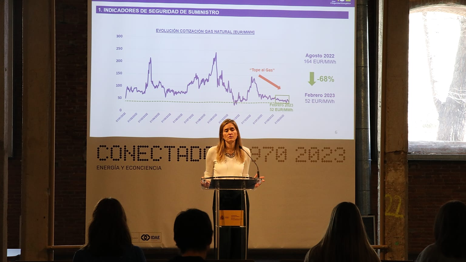 Aagesen, en una comparecencia pública de 2023