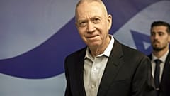 وزير الدفاع الإسرائيلي يوآف غالانت في اجتماع أسبوعي لمجلس الوزراء في القدس 15 كانون الثاني يناير 2023