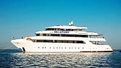 A szerencsétlenül járt yacht, a "Sea Story": a bérbeadó cég fotója