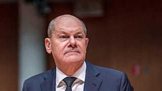 German Chancellor Olaf Scholz attends the Bundestag's Committee of Inquiry into Afghanistan, in Berlin Thursday, Nov. 14, 2024.