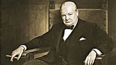A temesvári születésű Pán Artúr Winston Churchill portréja alapján, 1943