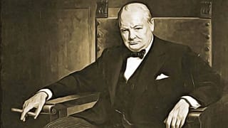 A temesvári születésű Pán Artúr Winston Churchill portréja alapján, 1943