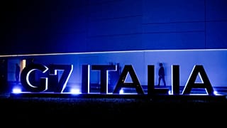 A g7-találkozónak otthont adó Palacongressi palota látképe 2024. november 25-én