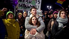 Διαδήλωση κατά του Γκεοργκέσκου στο Βουκουρέστι