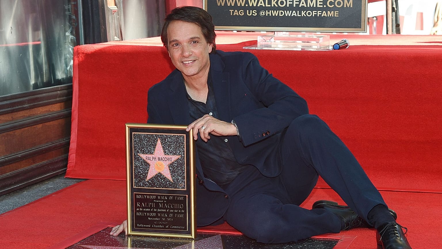 Ralph Macchio attends a ceremony honoring him with a star on the Hollywood Walk of Fame on 20 November 2024.