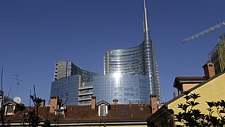 Il complesso della UniCredit Tower a Milano, Italia, mercoledì 26 gennaio 2015. 