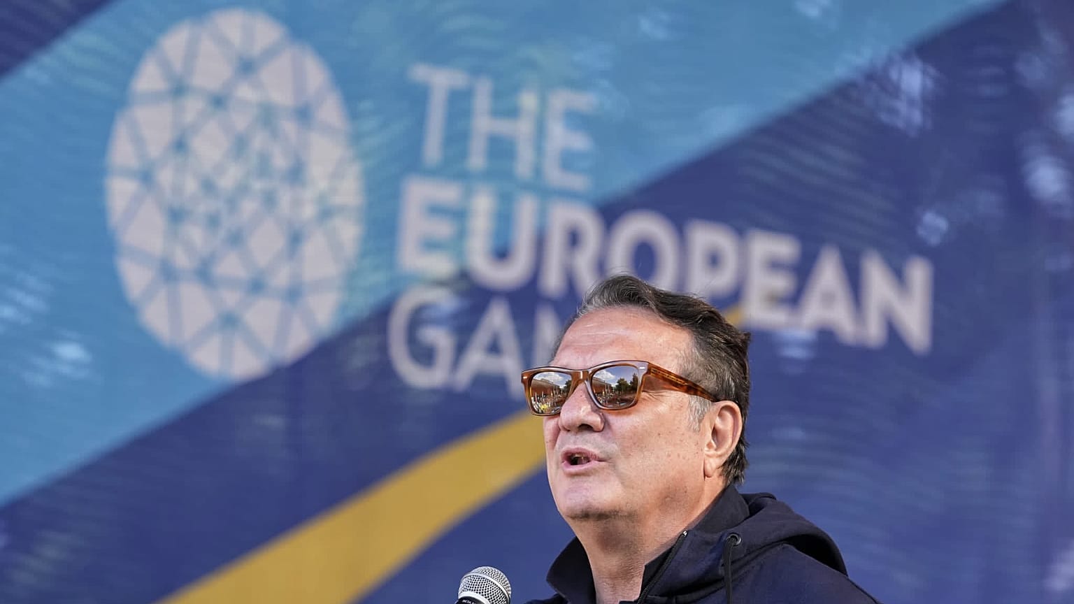 Beşiktaş JK Başkanı Hasan Arat 2023 Avrupa Oyunları öncesinde açıklama yapıyor, 19 Haziran 2023