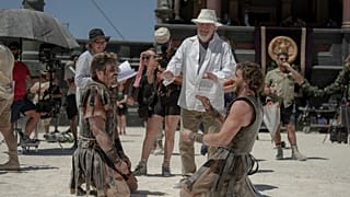 Malta'da çekilen Gladyatör II filminin setinde 
